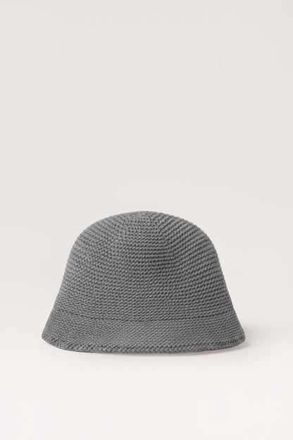 Kenny Knit Bucket Hat in Grey