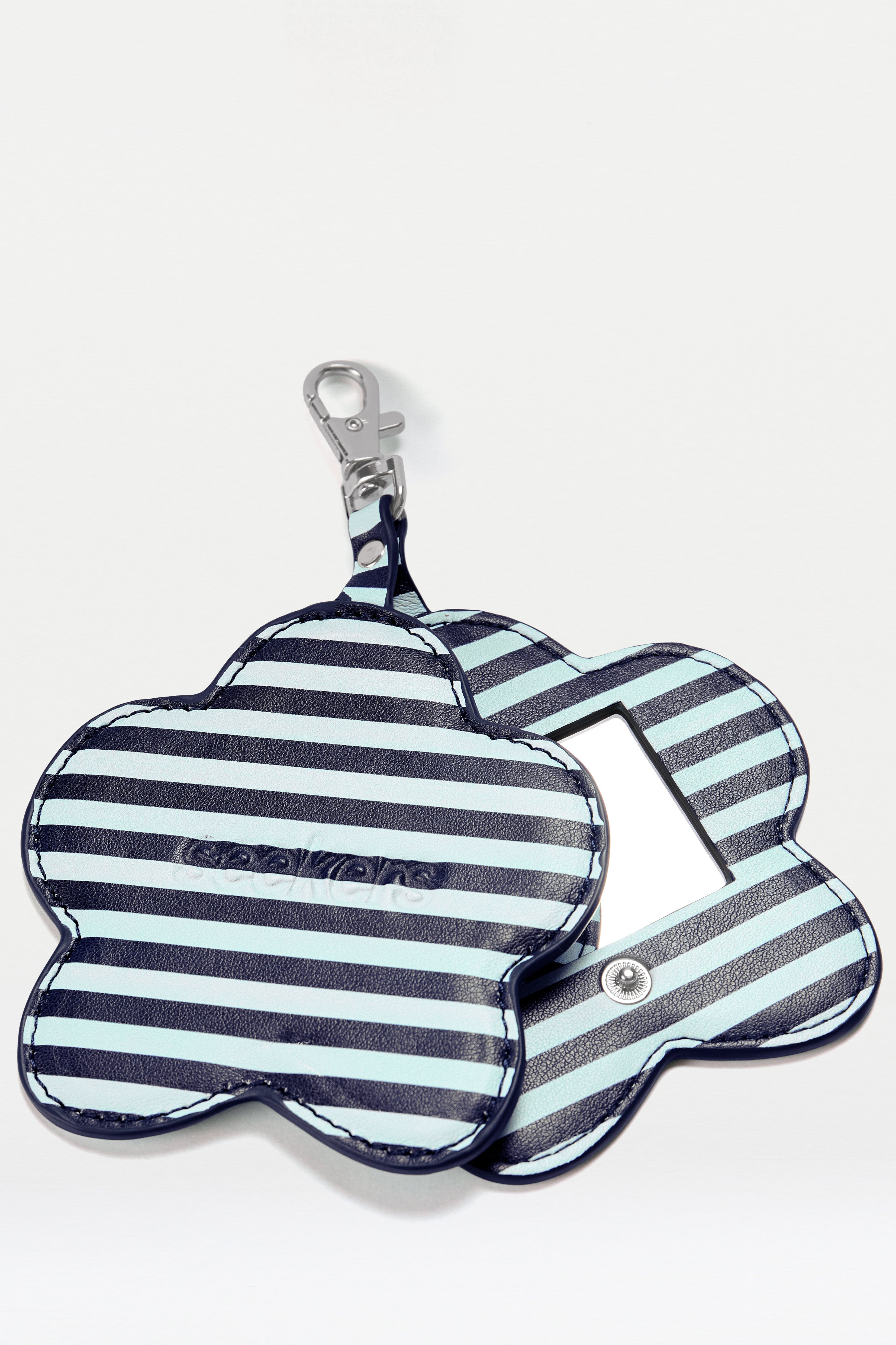 Jasper Mirror Keychain in Blue