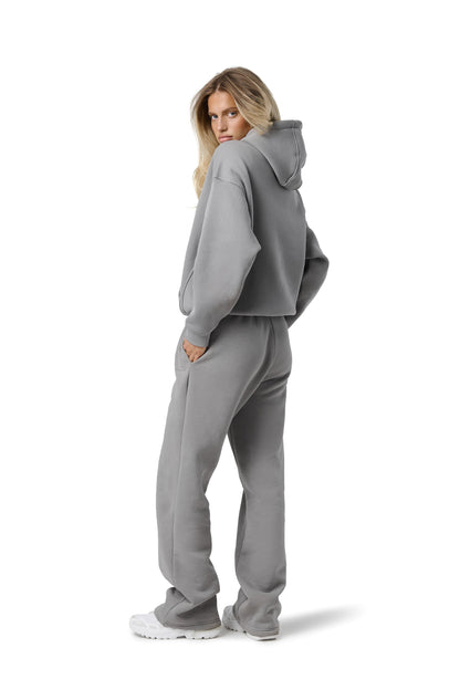 Boston Hoodie in Mid Grey