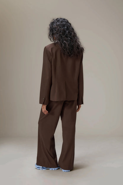 Fargo Boxy Blazer in Brown