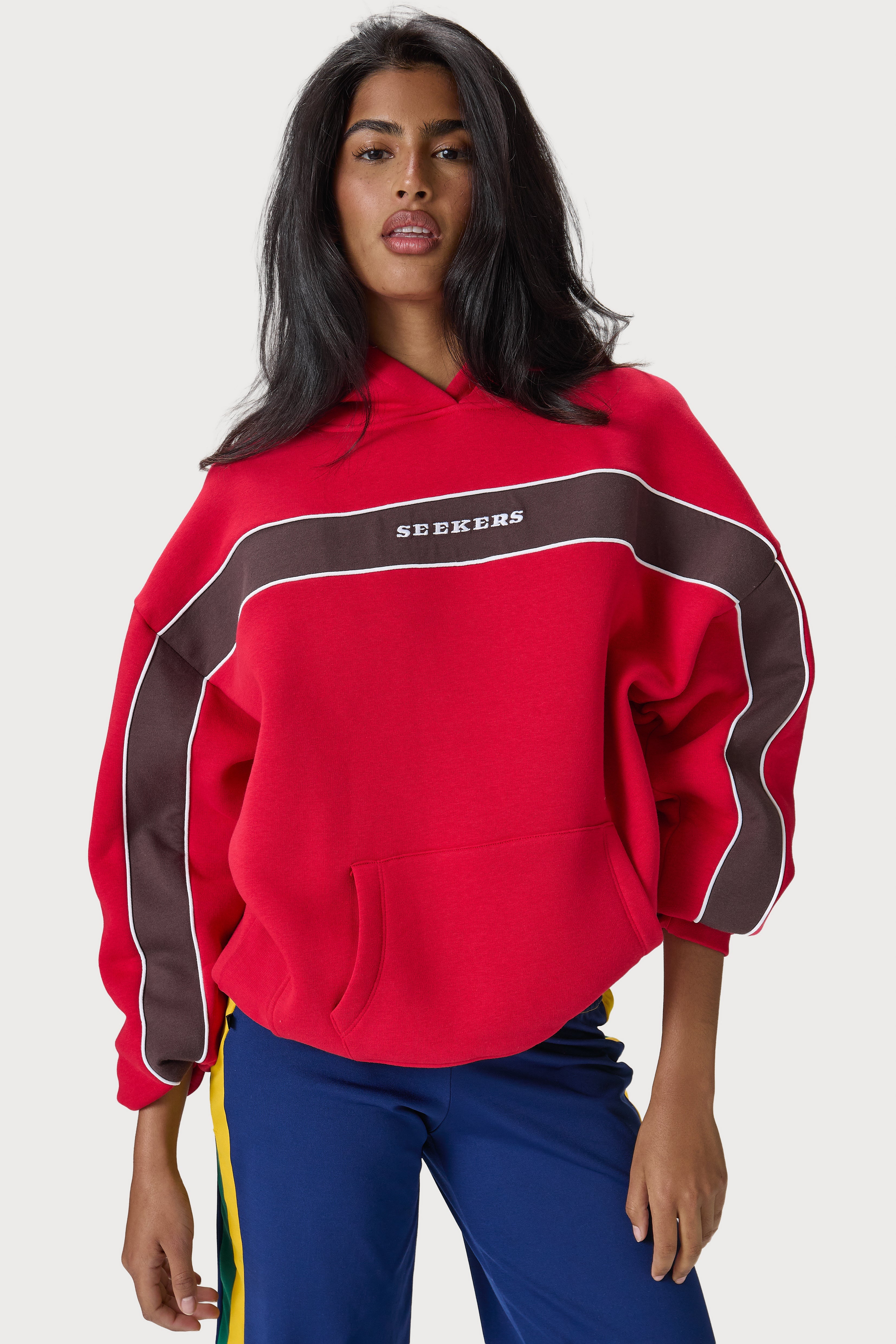 Seekers Speedway Hoodie in Red