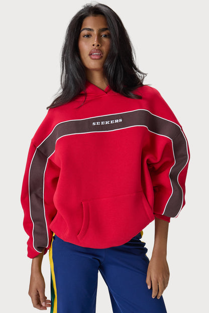 Seekers Speedway Hoodie in Red