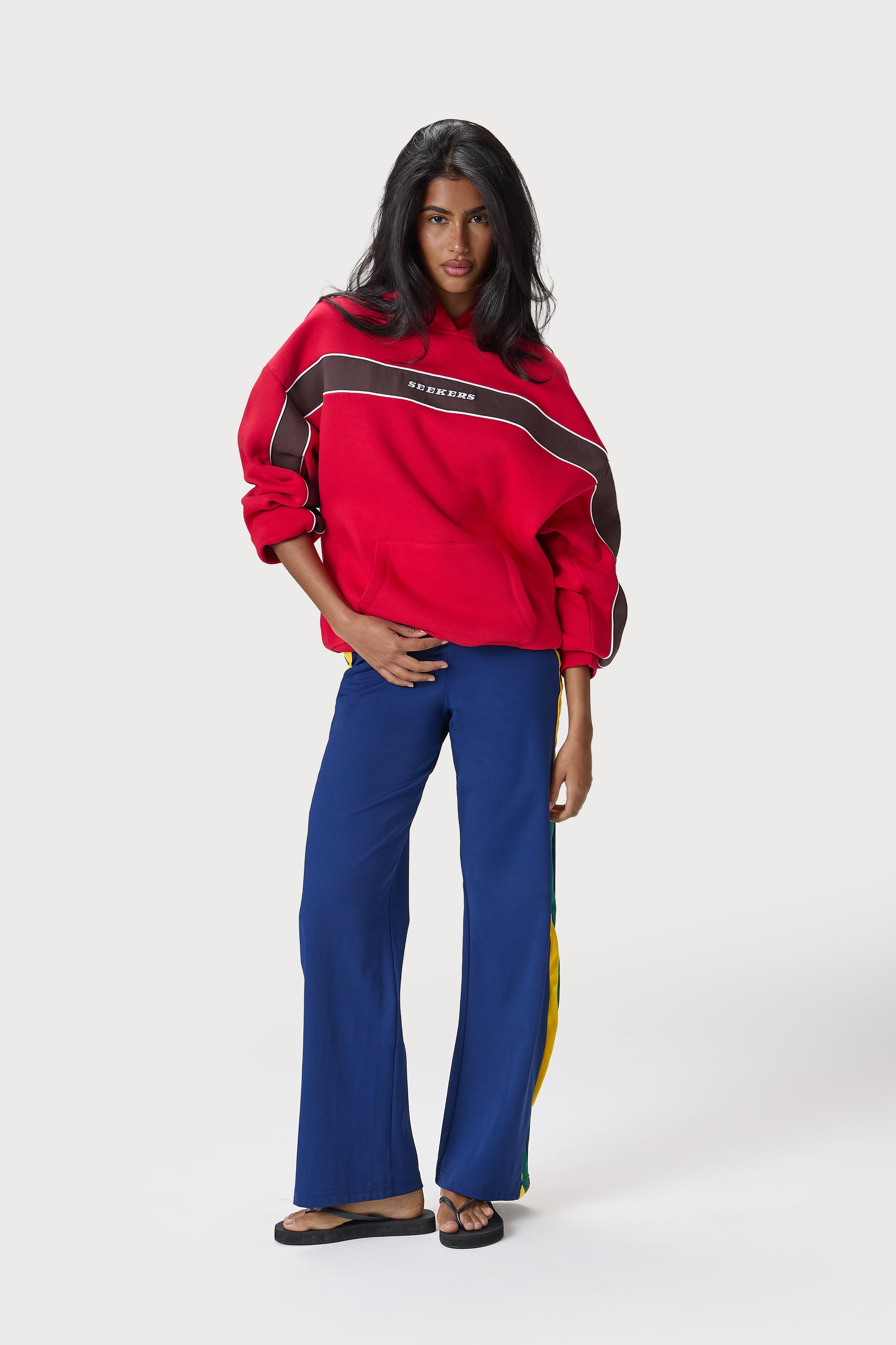 Seekers Speedway Hoodie in Red