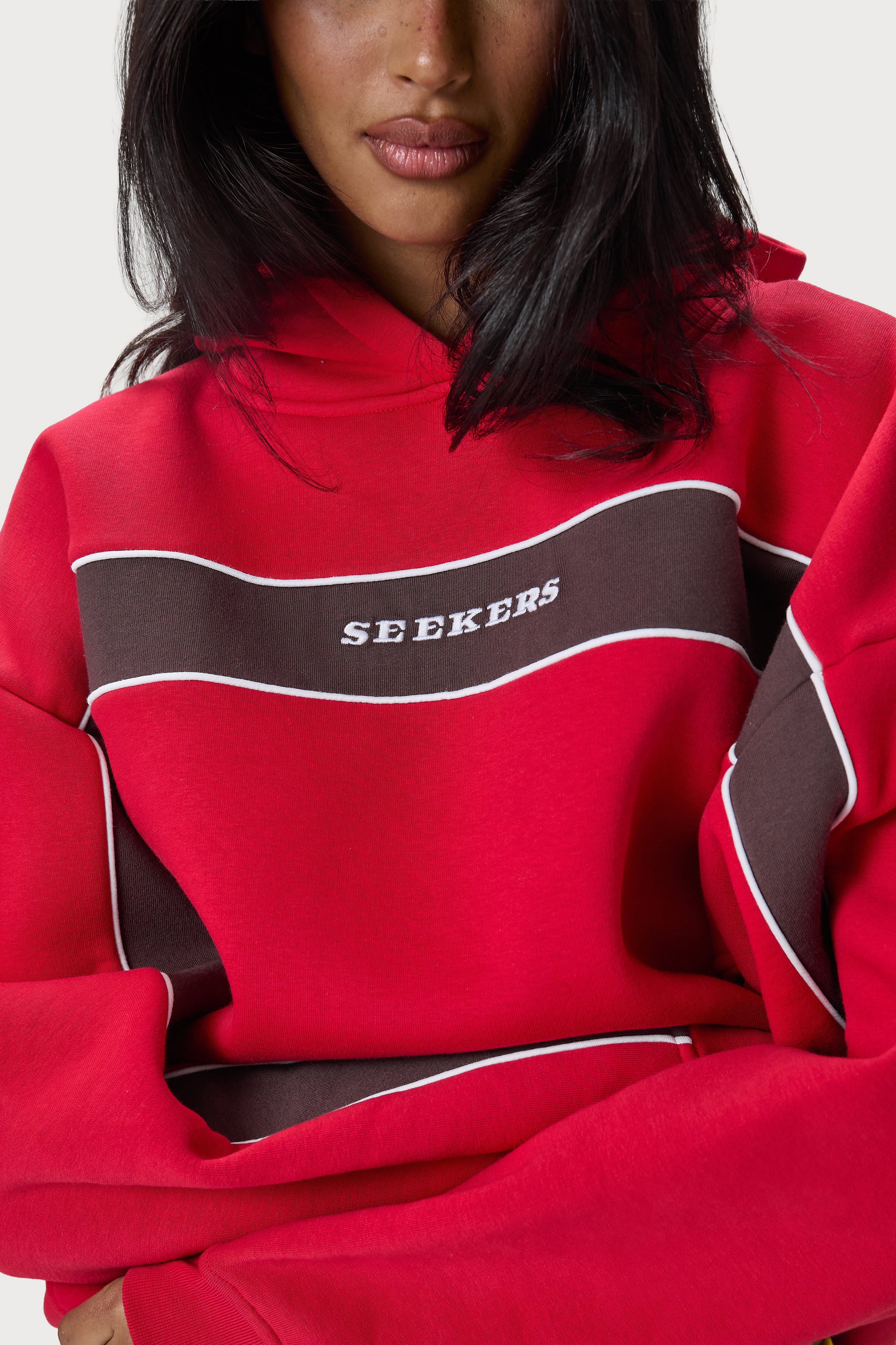 Seekers Speedway Hoodie in Red