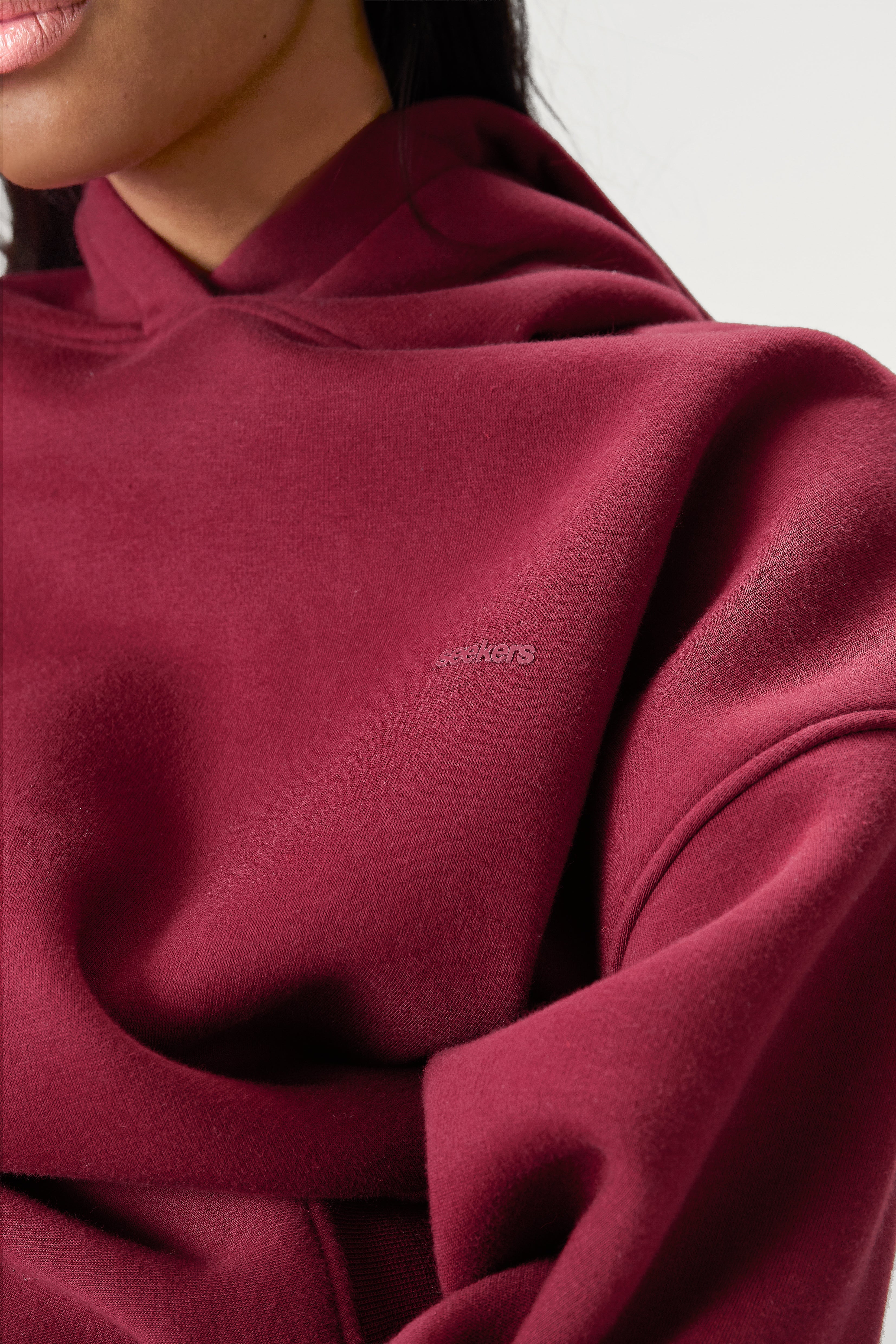 Seekers Classic Hoodie in Burgundy