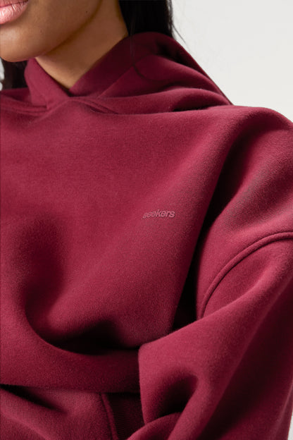 Seekers Classic Hoodie in Burgundy