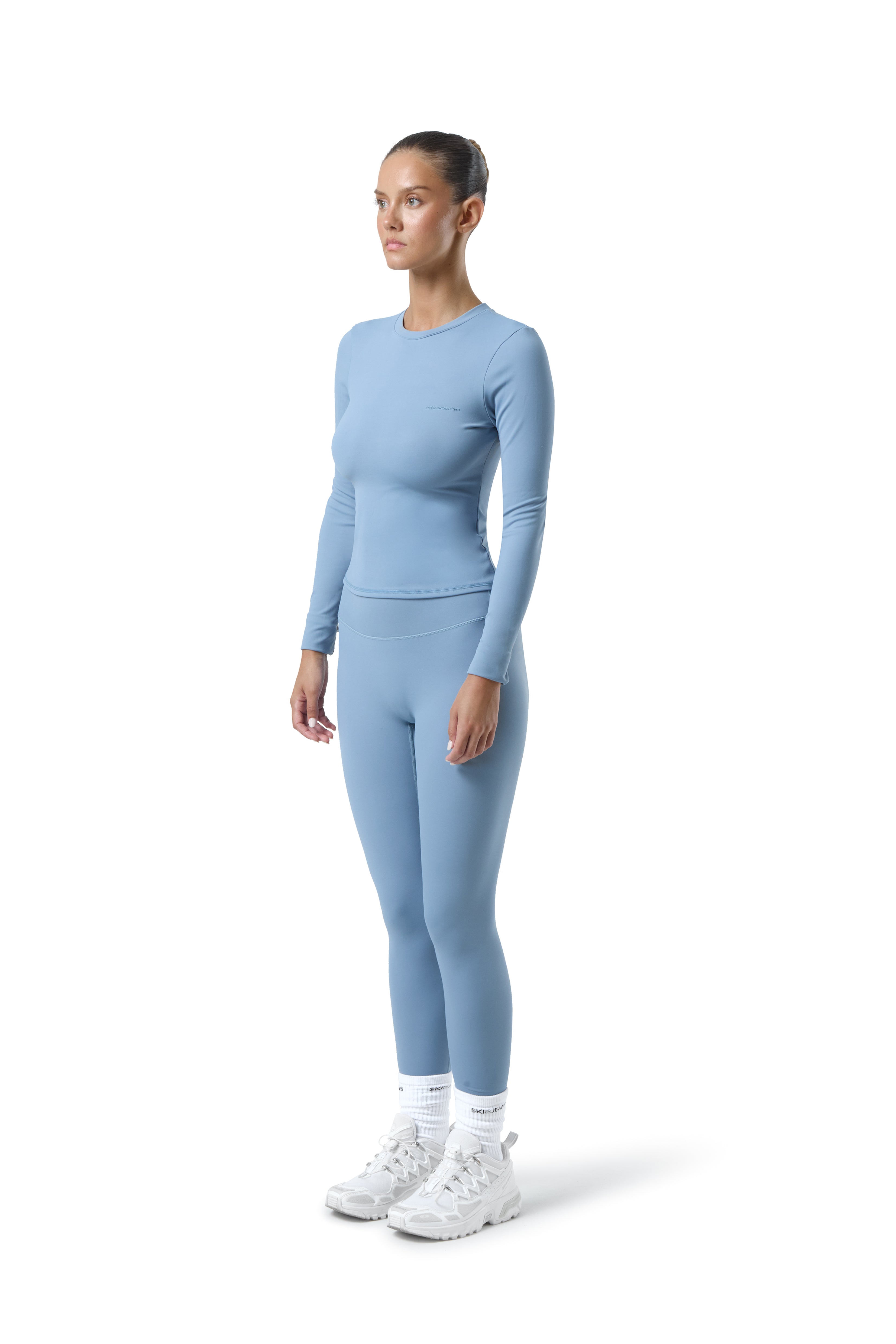 Soft Active Long Sleeve in Mid Blue