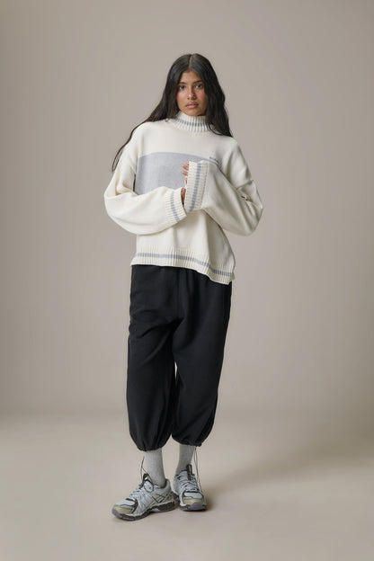 Bebe Roll Neck in Off White