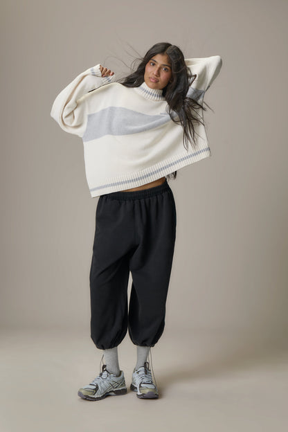 Bebe Roll Neck in Off White