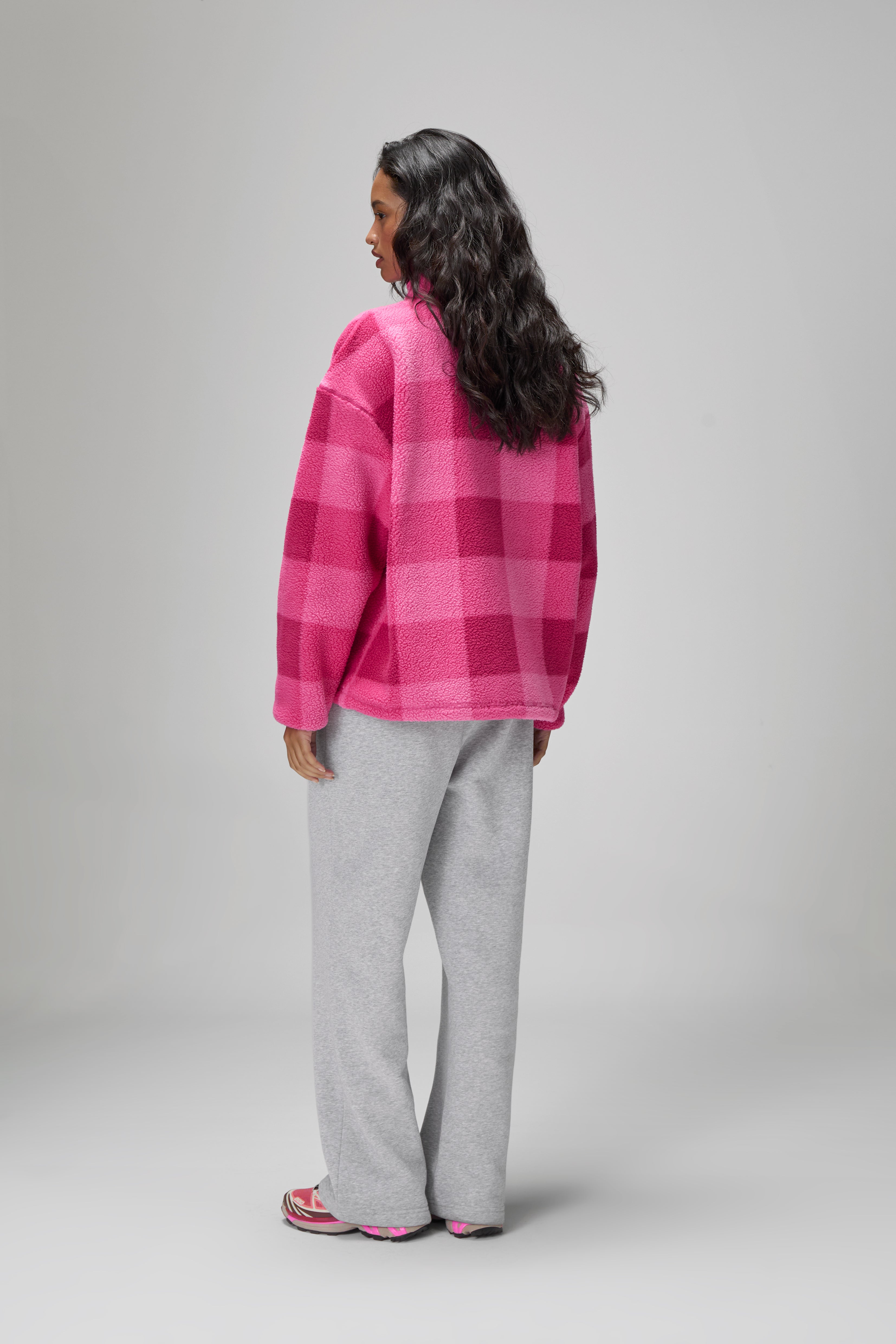 Farley Fleece in Hottest Pink