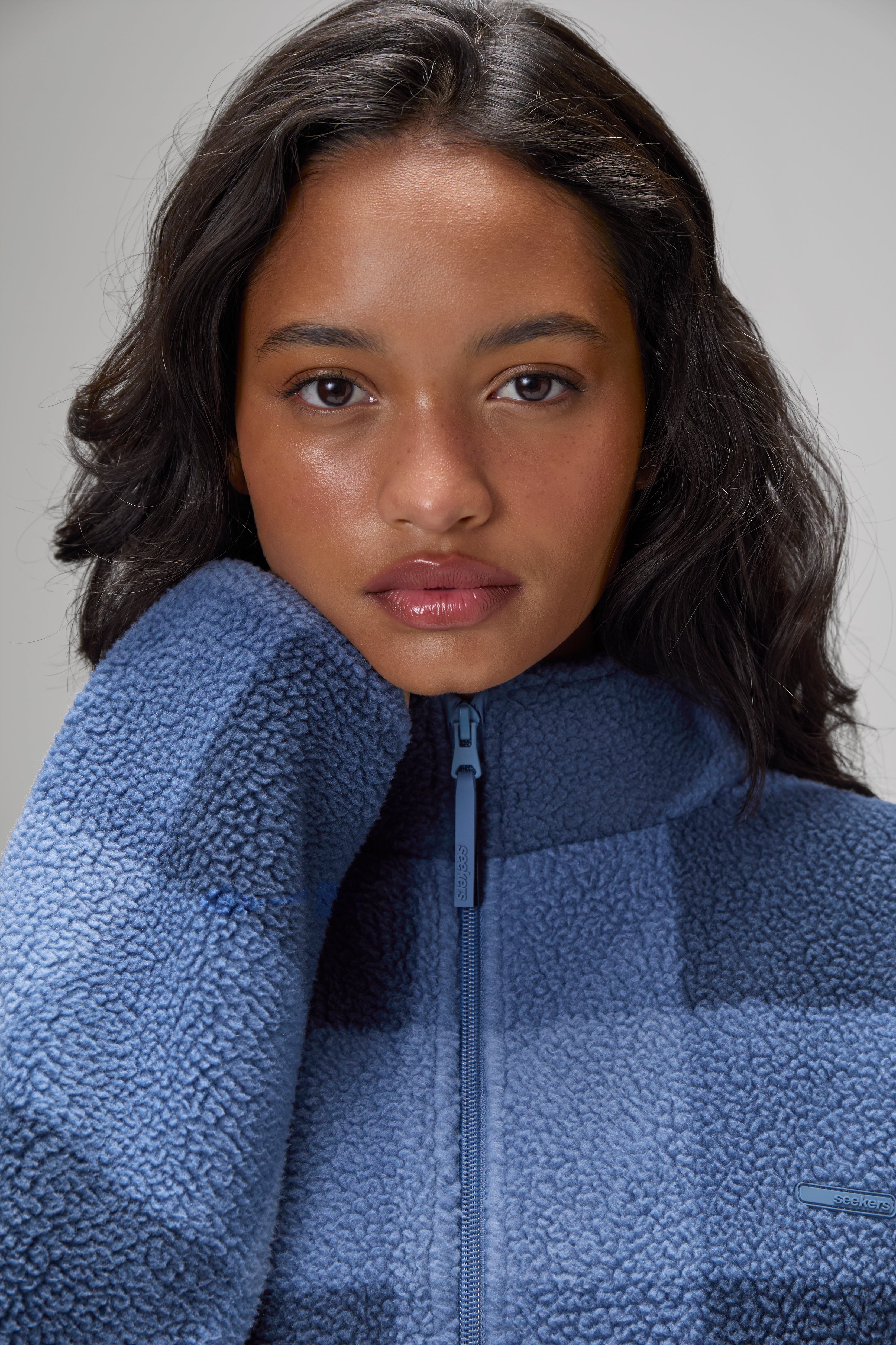 Farley Fleece in Blue
