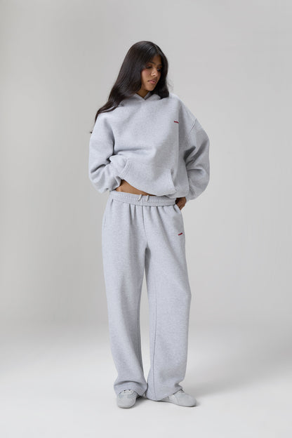 Seekers Brand Hoodie in Grey Melange