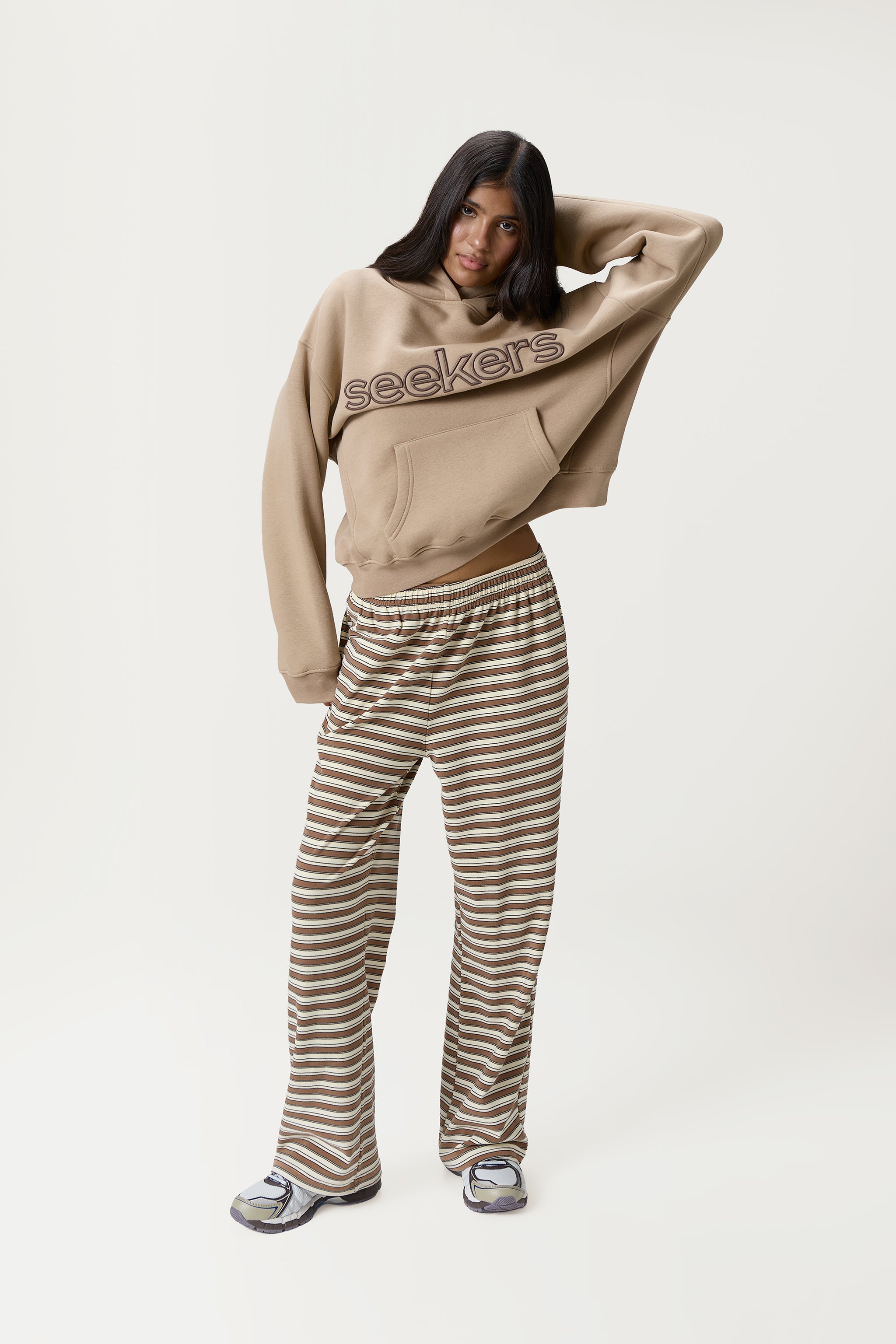 Seekers Goodwear Hoodie in Beige