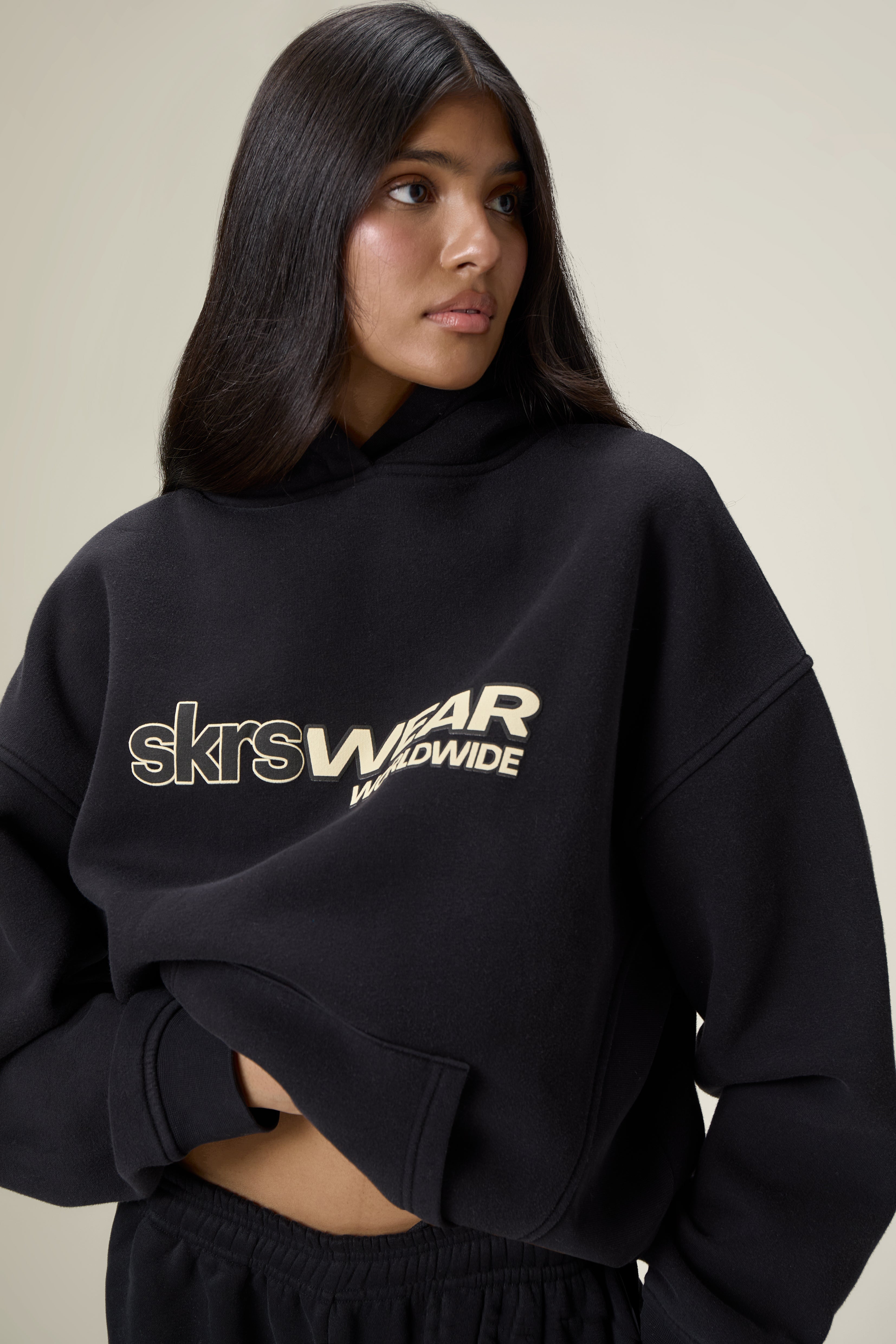 Seekers Wear Hoodie in Washed Black