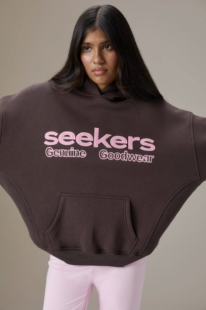 Seekers Goodwear Hoodie in Chocolate Brown