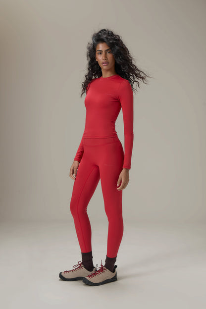 Soft Active Long Sleeve in Red