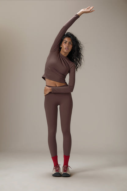 Soft Active Legging in Brown