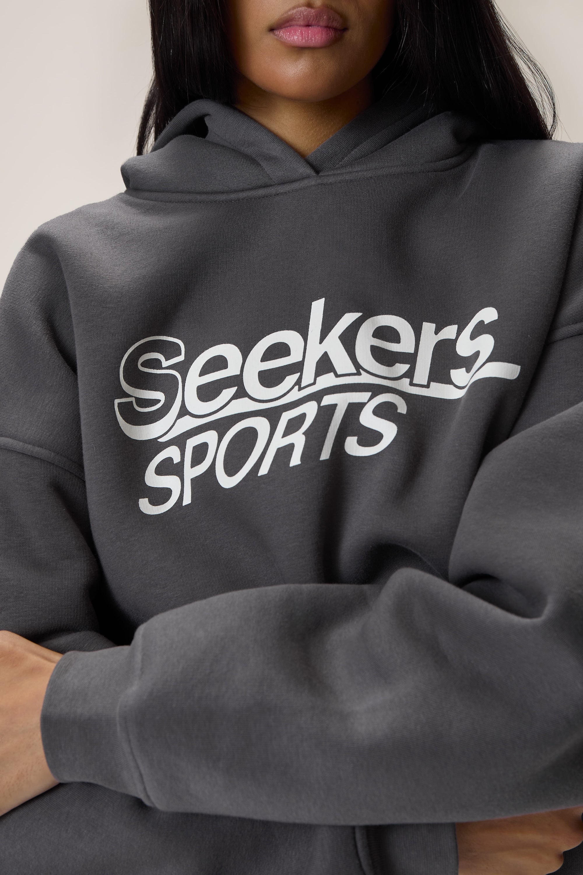 Seekers Sports Hoodie in Charcoal