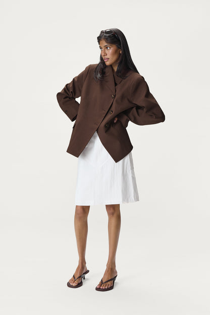 Fargo Boxy Blazer in Brown
