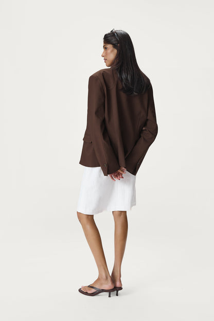 Fargo Boxy Blazer in Brown