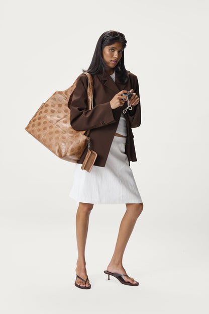 Fargo Boxy Blazer in Brown