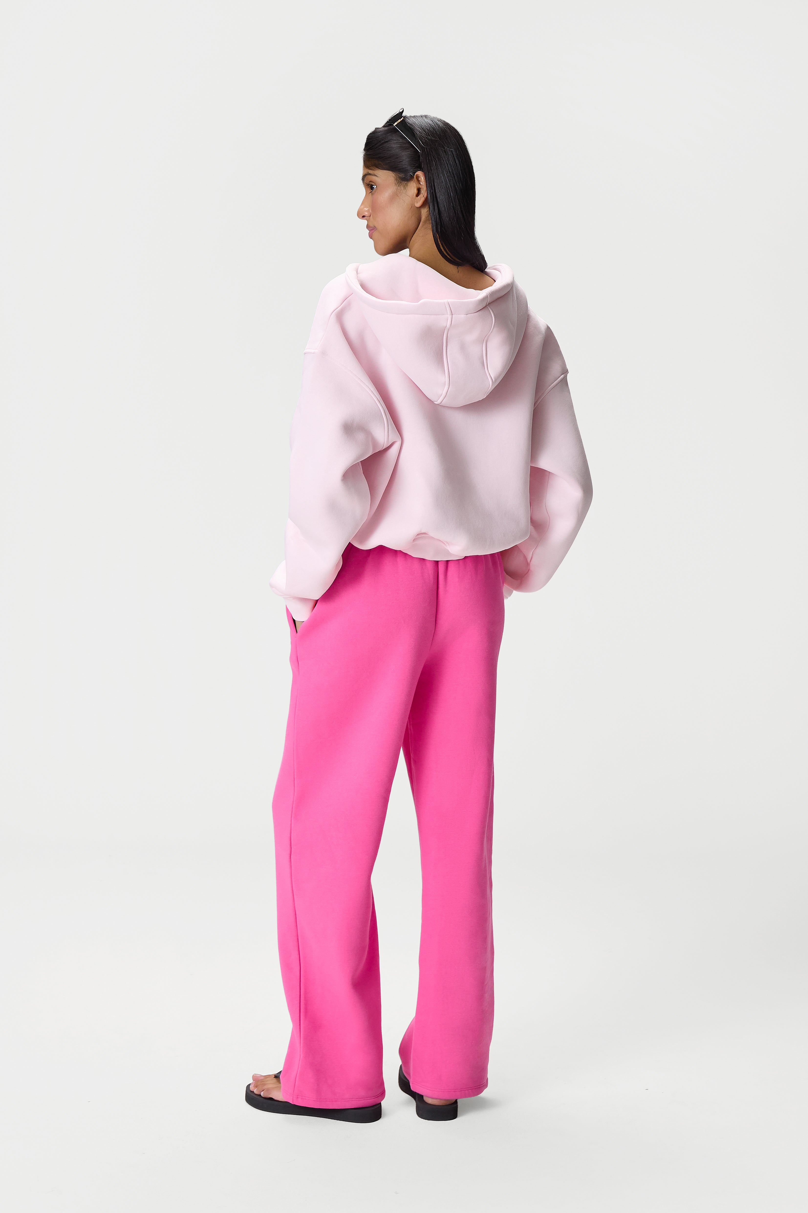 99 Shrunken Zip Hoodie in Bunny