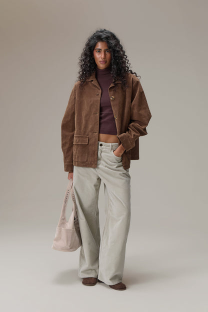 Jackson Faux Suede Blazer