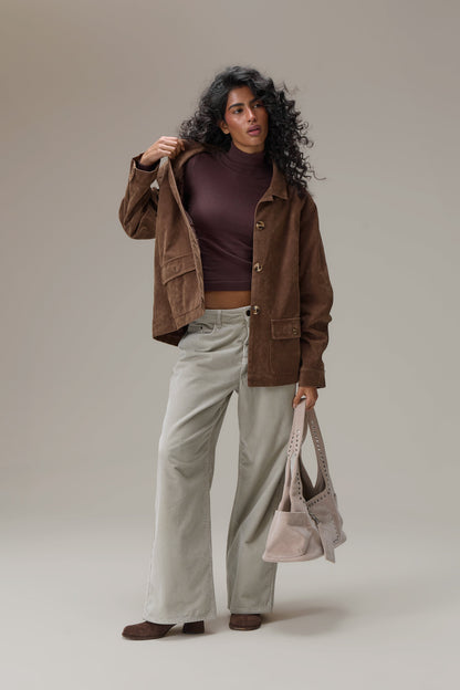 Jackson Faux Suede Blazer