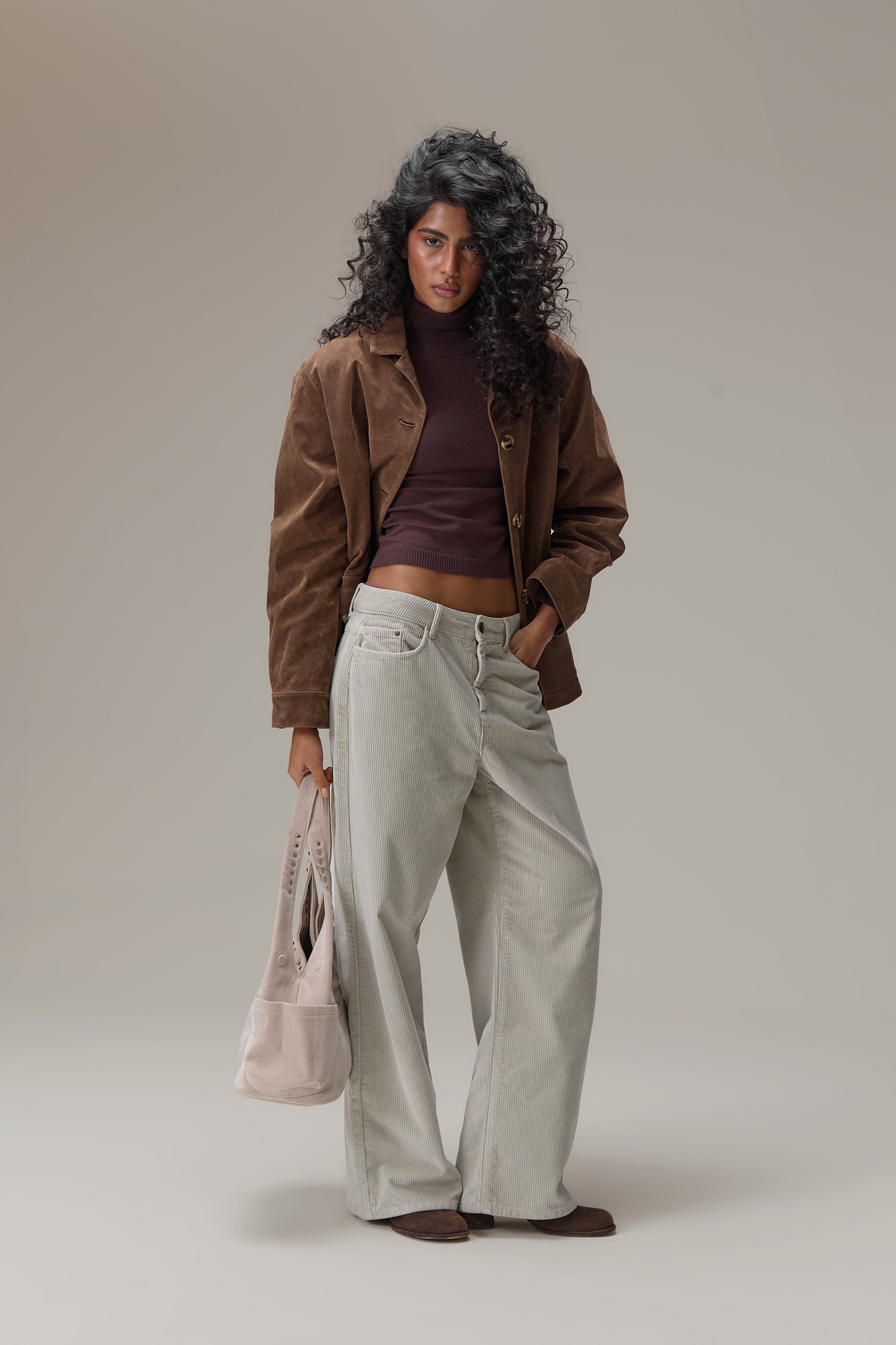 Jackson Faux Suede Blazer