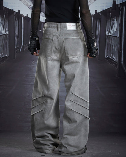 Wasteland Washed Distressed Denim Pants