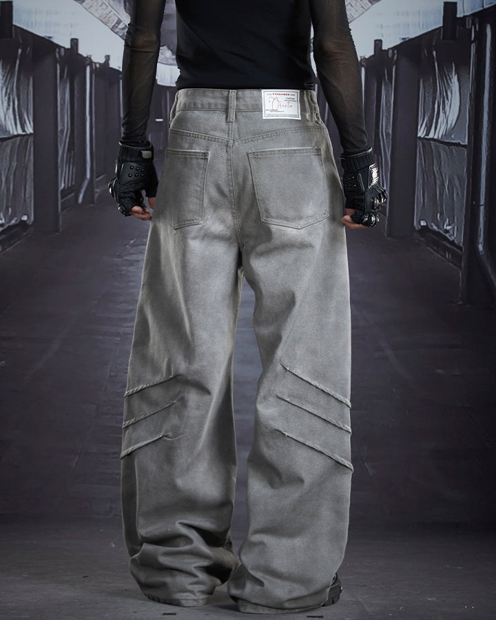 Wasteland Washed Distressed Denim Pants