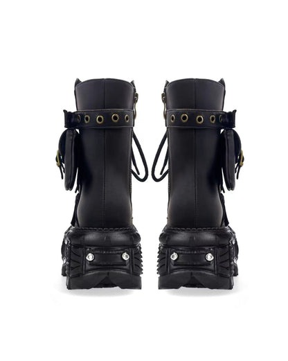Gothic Punk Heavy-Duty Combat Boots