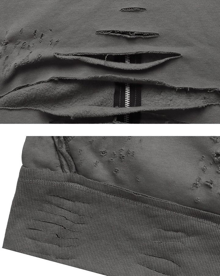 American Street High-Street Distressed Hoodie