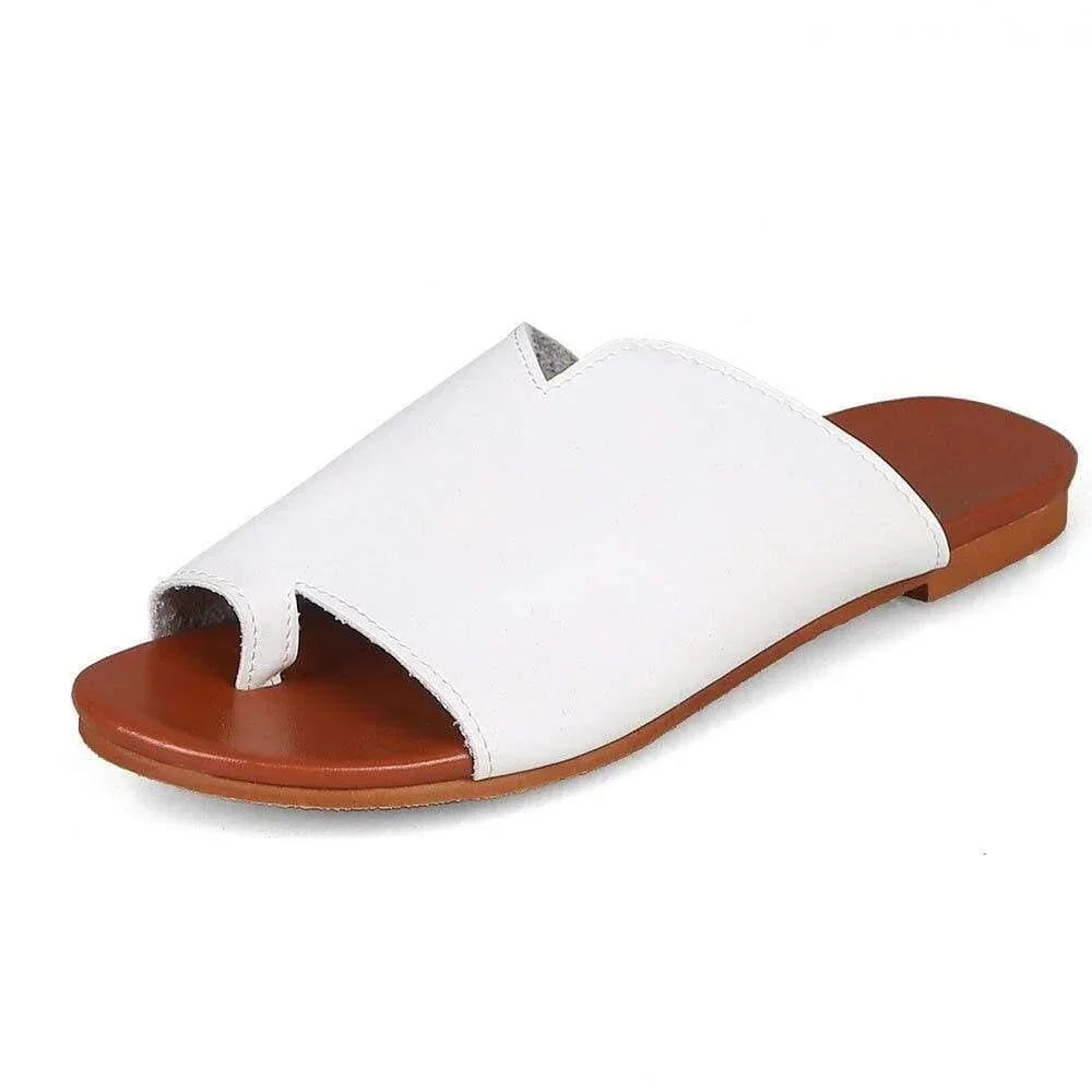 Vintage Flat Sandals for Bunions - Wide Fit, Elegant Daily Comfort