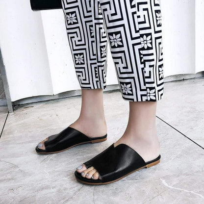 Vintage Flat Sandals for Bunions - Wide Fit, Elegant Daily Comfort