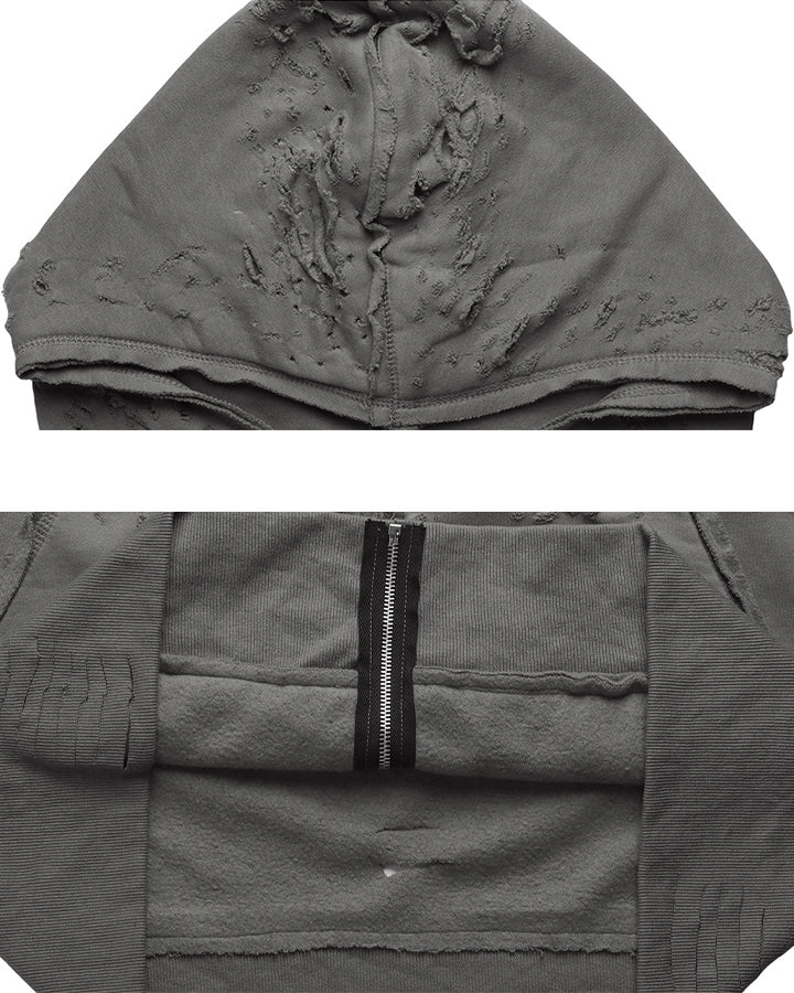 American Street High-Street Distressed Hoodie