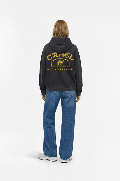 Camel Racing Oversized Hoodie – Vintage Motorsport Style