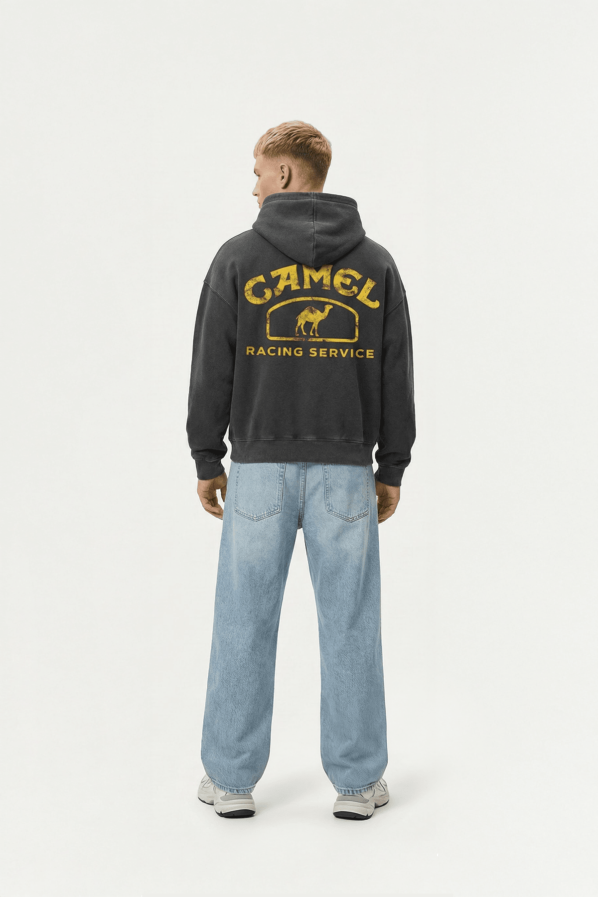 Camel Racing Oversized Hoodie – Vintage Motorsport Style