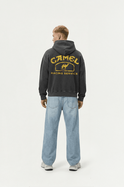 Camel Racing Oversized Hoodie – Vintage Motorsport Style