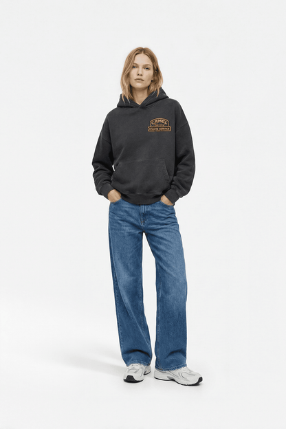 Camel Racing Oversized Hoodie – Vintage Motorsport Style