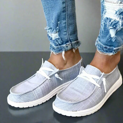 Canvas Slip-On Flats for Bunions — Wide Fit, Extra-Wide Toe Box