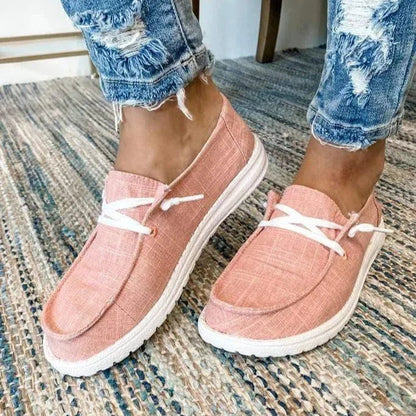 Canvas Slip-On Flats for Bunions — Wide Fit, Extra-Wide Toe Box