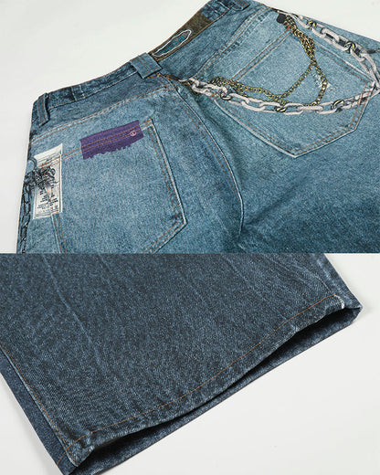 Spring New Street Style Wide Leg Denim Pants