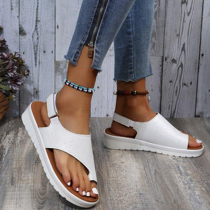 Sandals for Bunions with Back Strap – Wide Toe Box, Vegan Leather