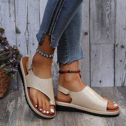 Sandals for Bunions with Back Strap – Wide Toe Box, Vegan Leather