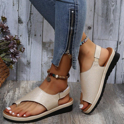 Sandals for Bunions with Back Strap – Wide Toe Box, Vegan Leather