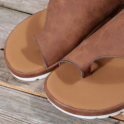 Sandals for Bunions with Back Strap – Wide Toe Box, Vegan Leather