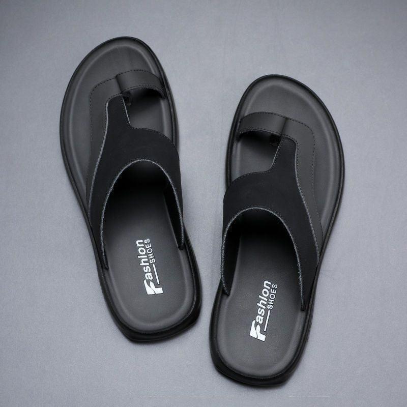 Supportive Leather Men's Slides