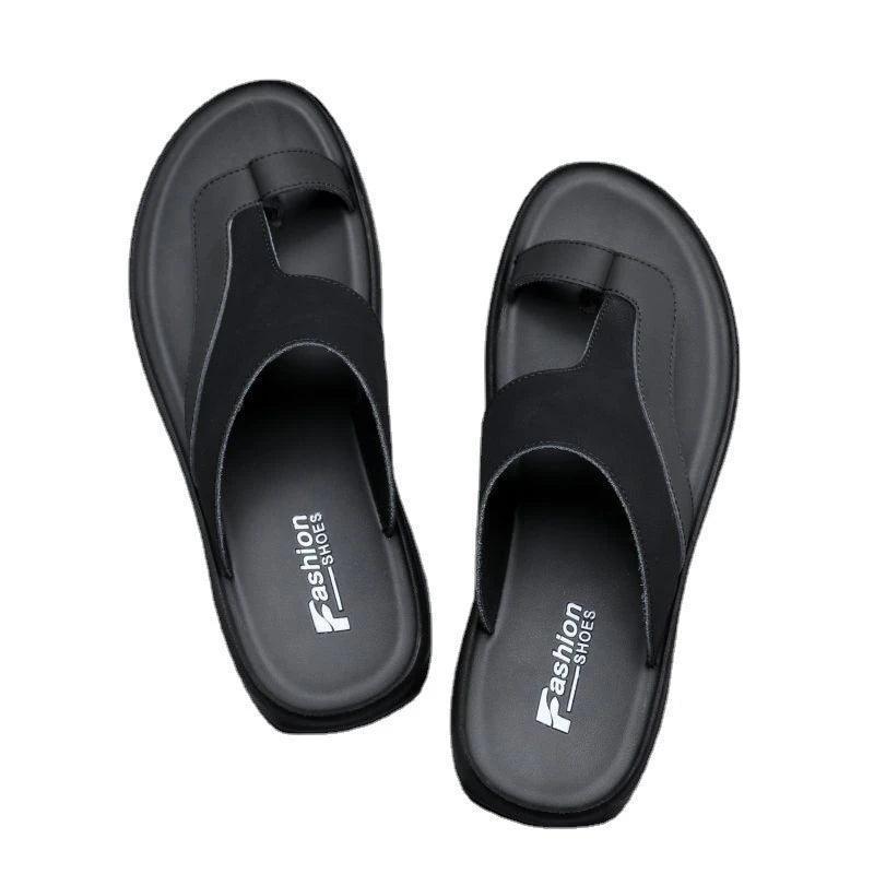 Supportive Leather Men's Slides