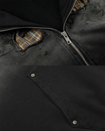 New Wasteland Style Zip Hoodie